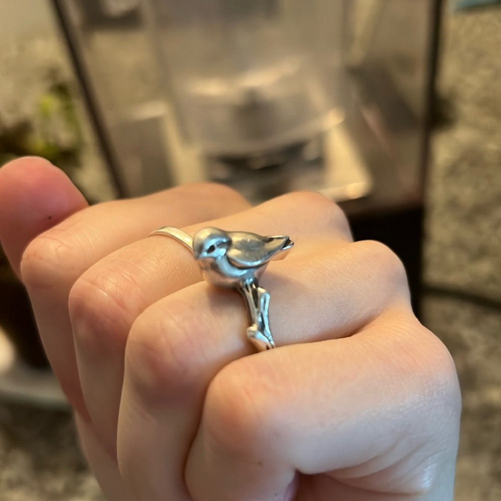 James Avery Bird On Branch Ring Sterling silver Size 8